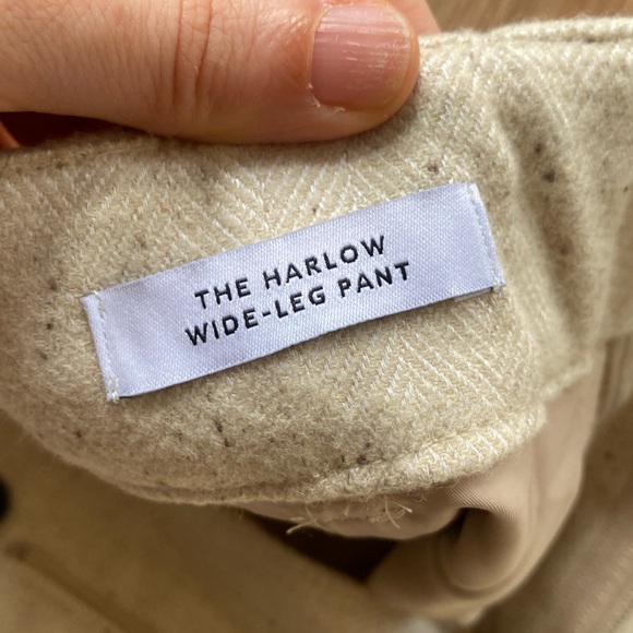 NWT | Madewell The Harlow Wide-Leg Pant in Herringbone Italian Fabric - Picture 7 of 10